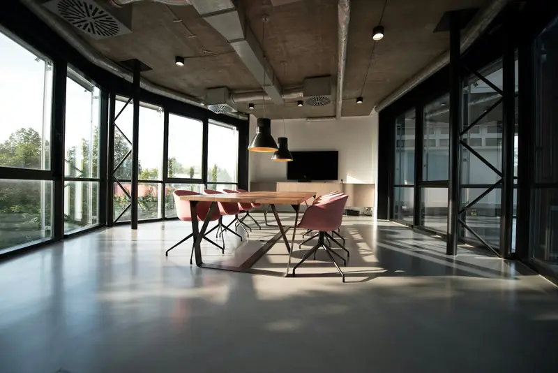 Bright modern open-plan office